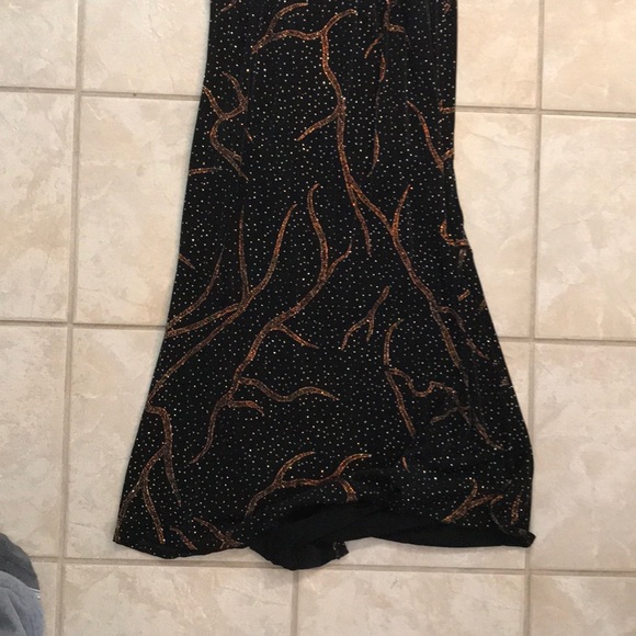 JS Boutique black w goldish brown embellishments - Picture 2 of 6